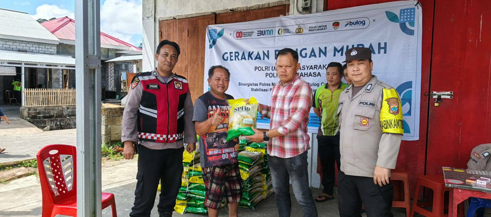 Gerakan Pangan Murah Polsek Langowan